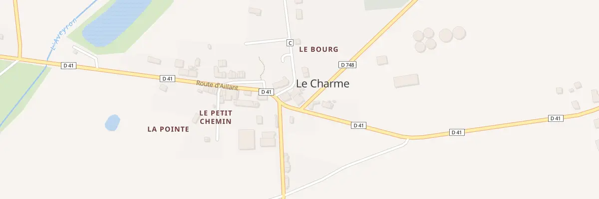 Plan du 3 Rte de Champignelles au Charme