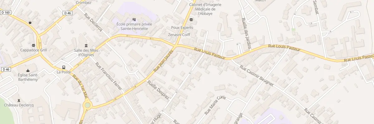 Plan du 4 Rue Victor Hugo à Oignies