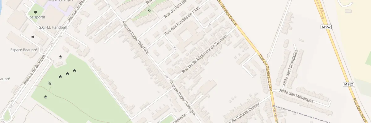 Plan du 9 Rue 3e Regiment Zouaves à Haubourdin