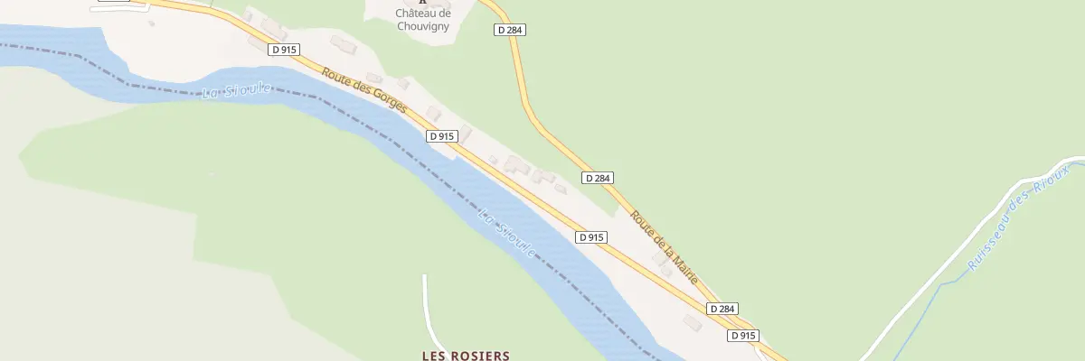 Plan du 15 Rte des Gorges à Chouvigny