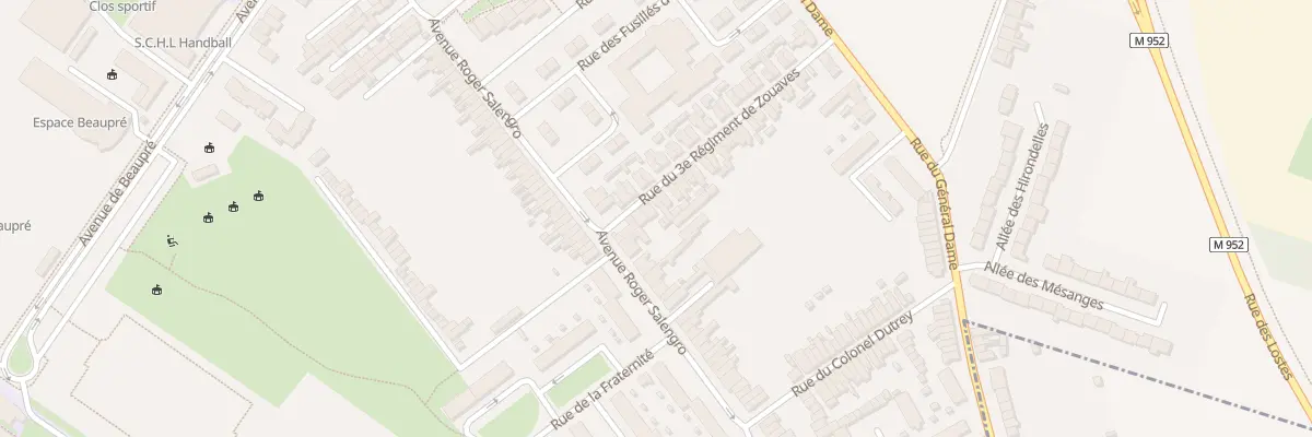 Plan du 4 Rue 3e Regiment Zouaves à Haubourdin