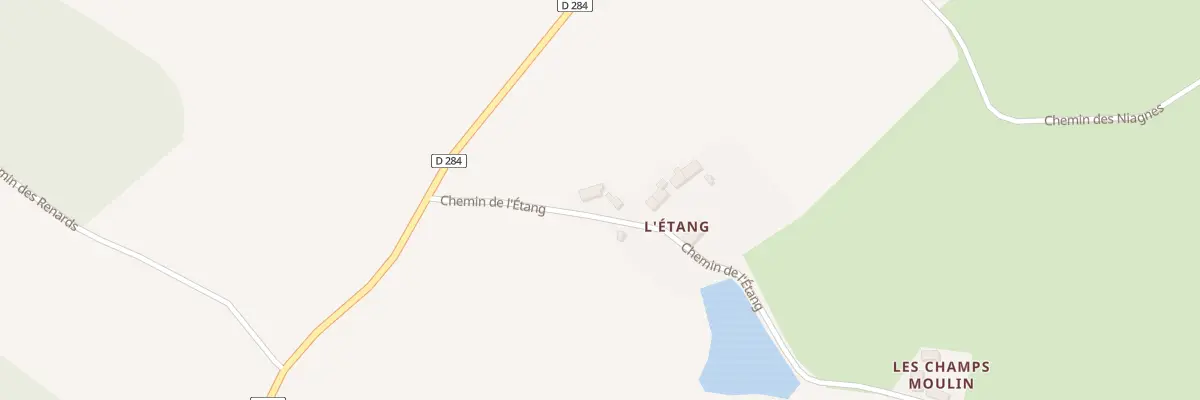 Plan du 1 Che de l’Etang à Coutansouze