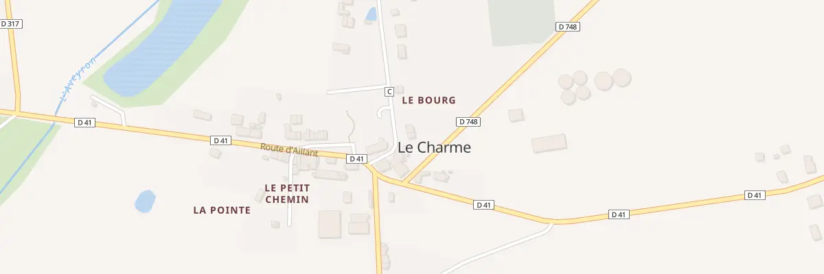 Plan du 4 Rte de Fontainejean au Charme