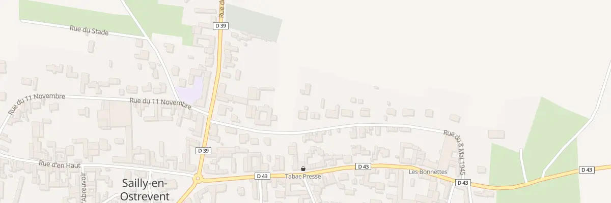 Plan du 8 Rue du 8 Mai 1945 à Sailly-en-Ostrevent