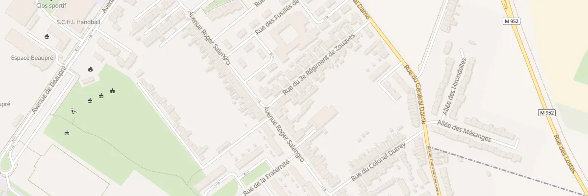 Plan du 6 Rue 3e Regiment Zouaves à Haubourdin