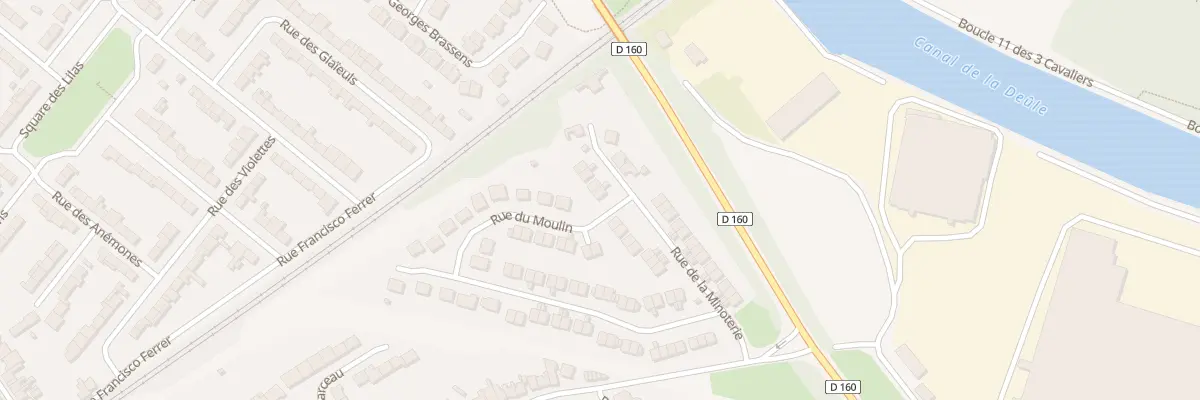 Plan du 15 Rue de la Minoterie à Dourges