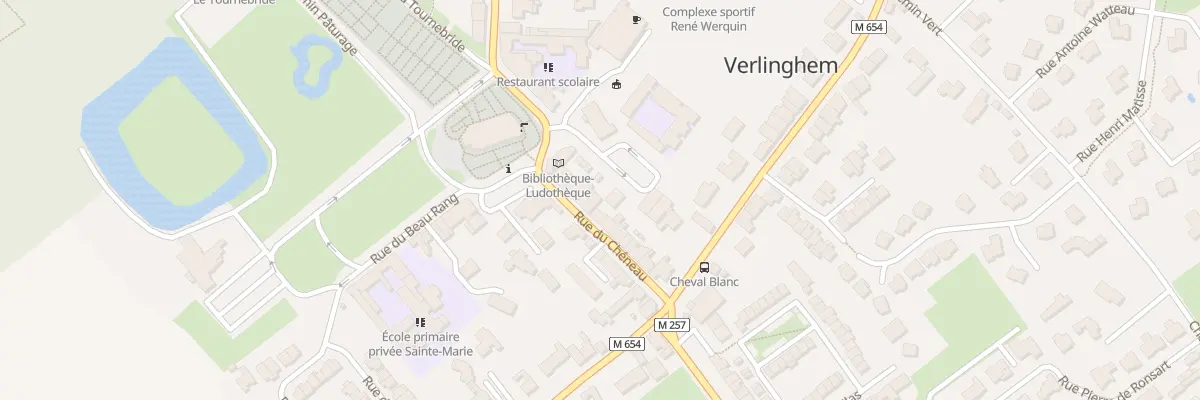 Plan du 9 Rue du Chéneau à Verlinghem