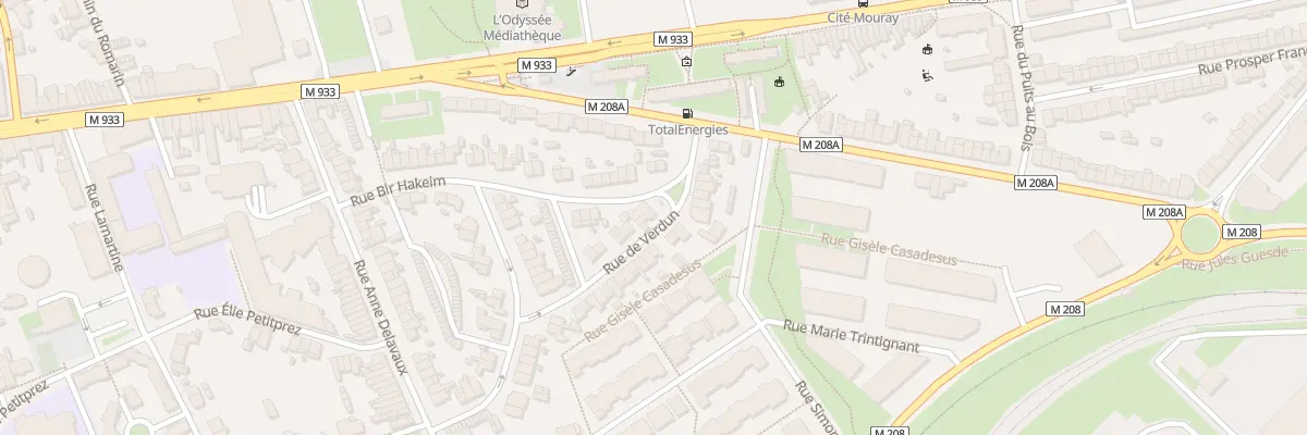 Plan du 23 Rue de Verdun Lomme à Lille