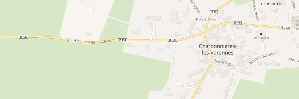 Plan du 9001 Rue de la Suchère à Charbonnières-les-Varennes