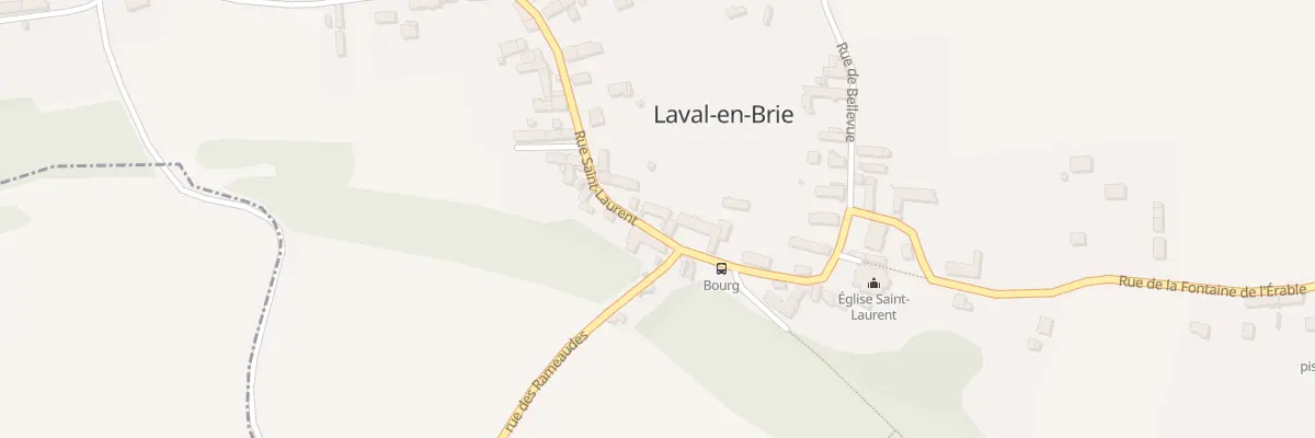 Plan du 12 Rue Saint Laurent à Laval-en-Brie