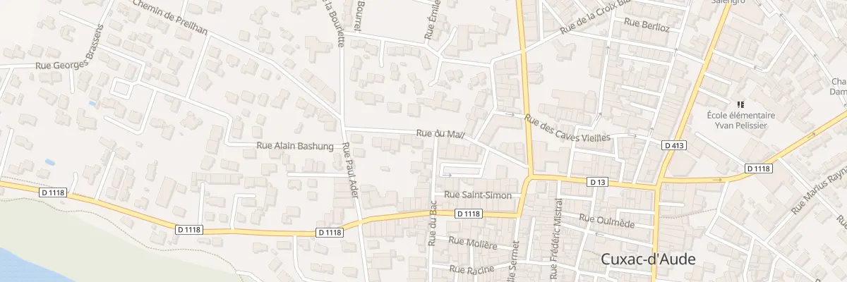 Plan du 11 Rue du Mail à Cuxac-d’Aude