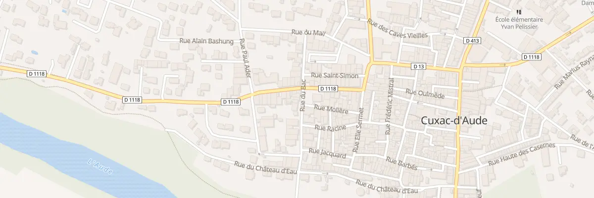 Plan du 23 Rue du Bac à Cuxac-d’Aude