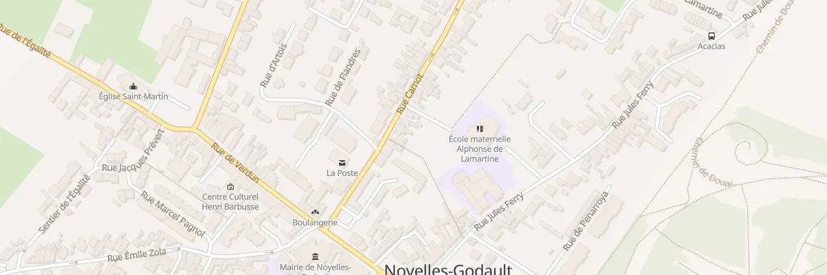 Plan du 18 Rue Carnot à Noyelles-Godault