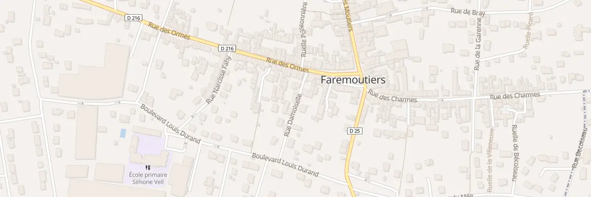 Plan du 3 Rue Damoiselle à Faremoutiers