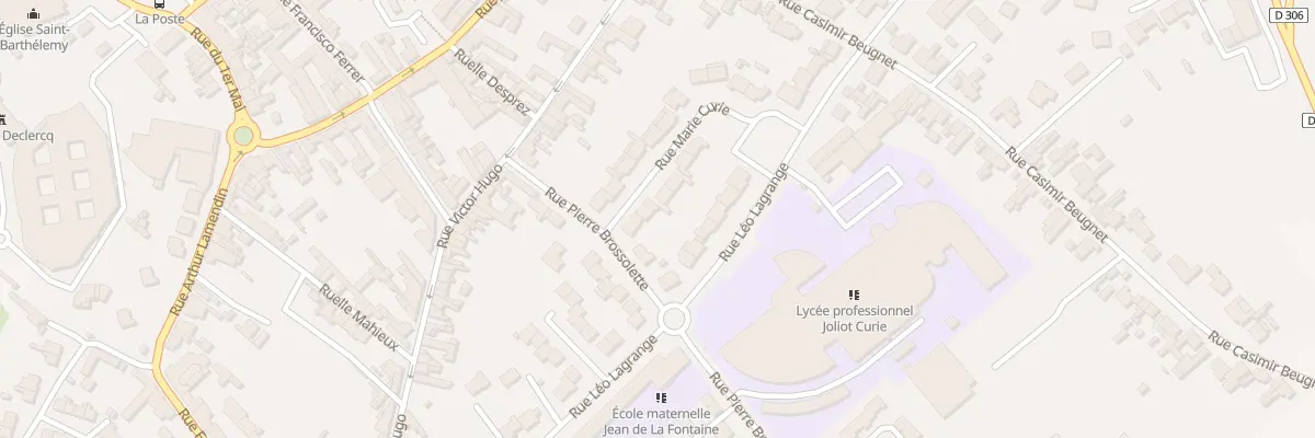 Plan du 4 Rue Marie Curie à Oignies