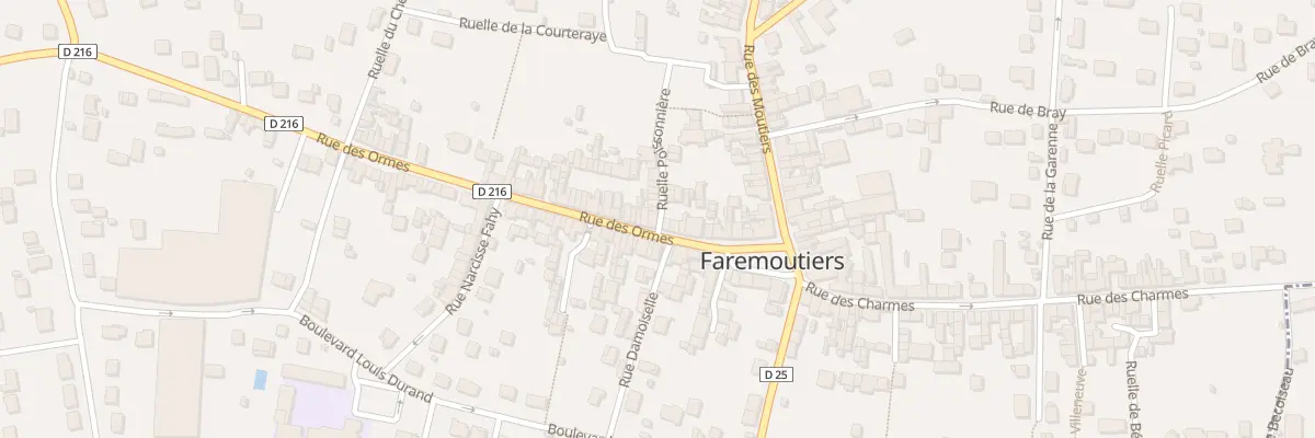 Plan du 13 Rue des Ormes à Faremoutiers