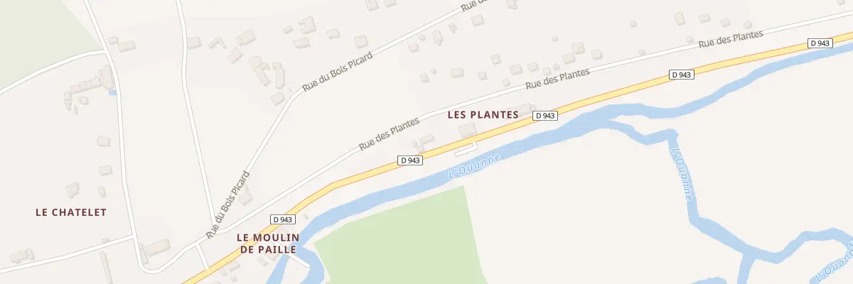 Plan du 5167 Les Plantes à Triguères
