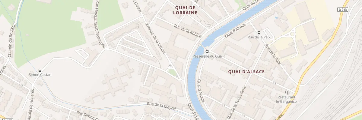Plan du 20B Quai de Lorraine à Narbonne