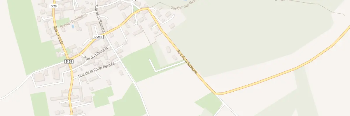 Plan du 20 Rue de Villeneuve à Montmachoux