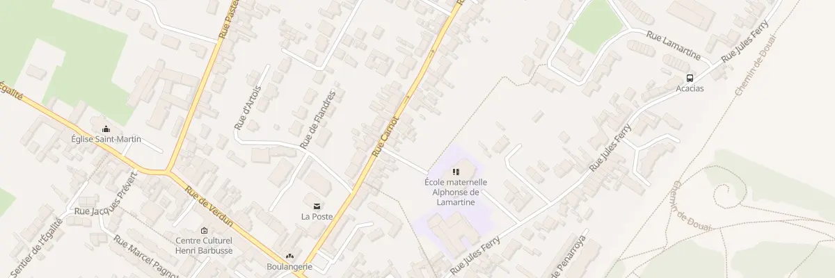 Plan du 30 Rue Carnot à Noyelles-Godault