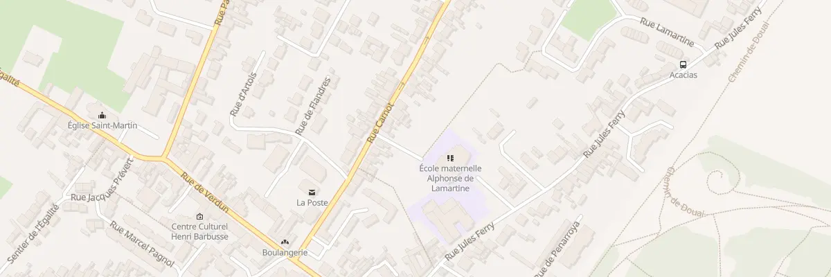 Plan du 28 Rue Carnot à Noyelles-Godault
