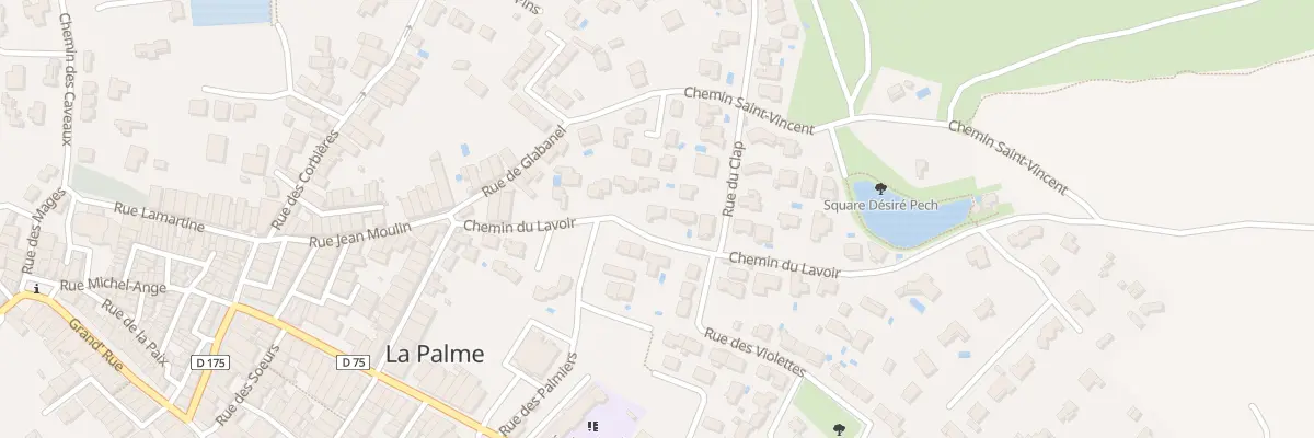 Plan du 157 Che du Lavoir à La Palme