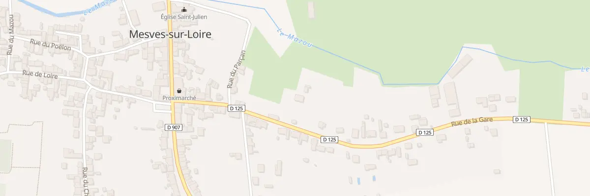 Plan du 15B Av de la Gare à Mesves-sur-Loire