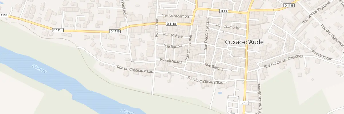 Plan du 1 Rue Lafontaine à Cuxac-d’Aude