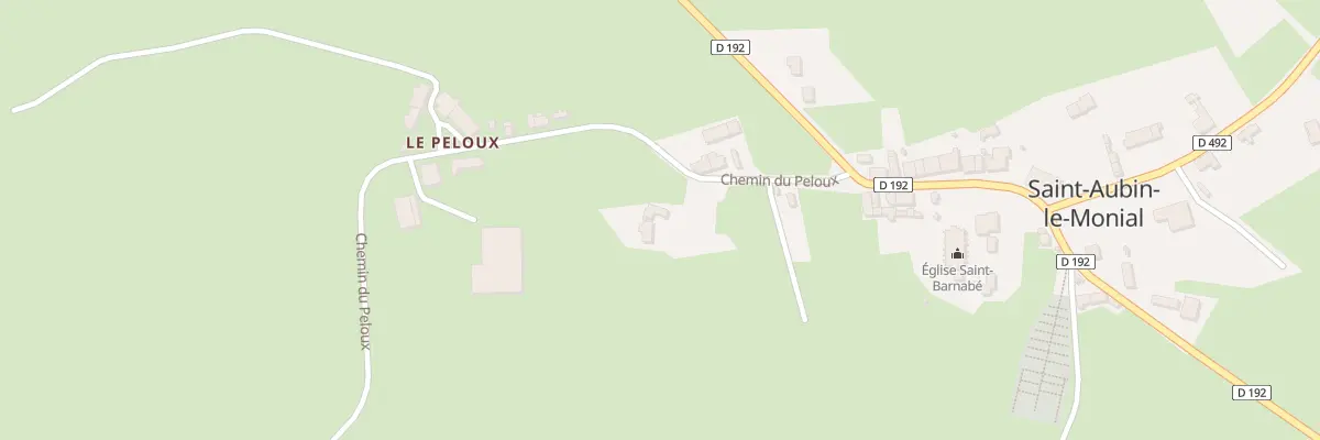 Plan du 95 Che du Peloux à Saint-Aubin-le-Monial