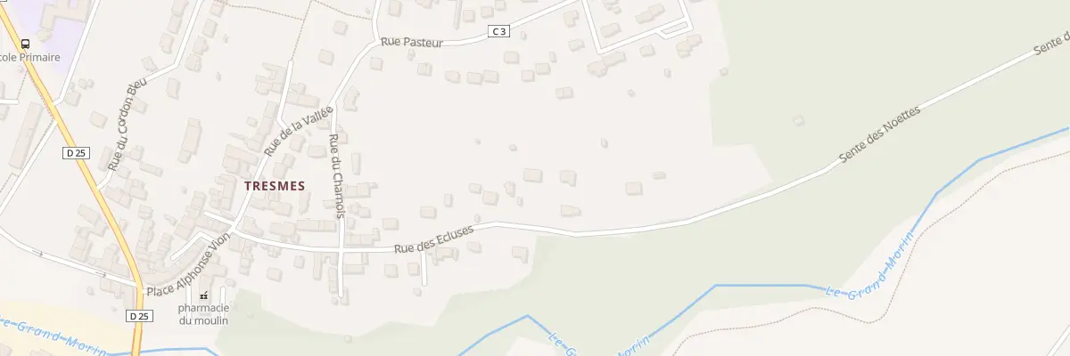 Plan du 23 Rue des Ecluses à Pommeuse
