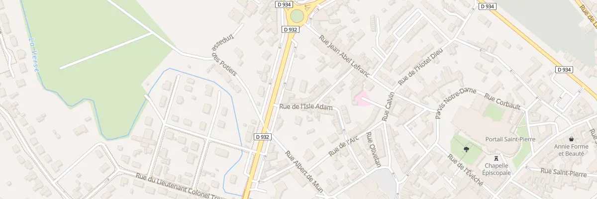 Plan du 16 Rue de l’Isle Adam à Noyon