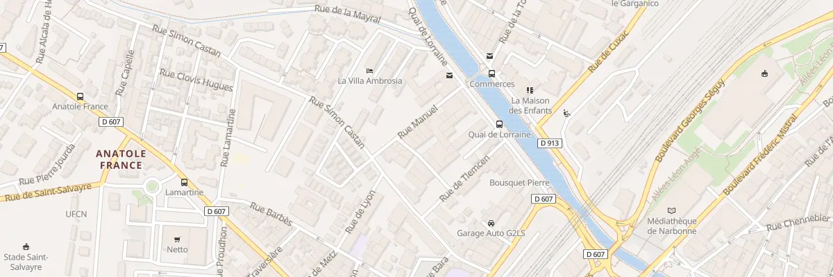 Plan du 5T Rue Manuel à Narbonne
