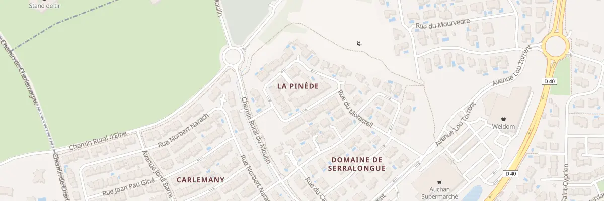 Plan du 7 All de la Foret à Latour-Bas-Elne