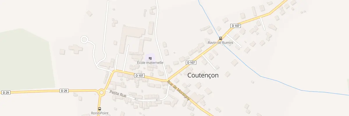 Plan du 33 Rue de Villeneuve à Coutençon