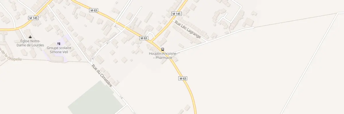 Plan du 2 Rue Jean Jaurès à Houplin-Ancoisne