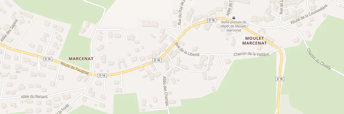 Plan du 3 Rue de la Liberte - Marcenat à Volvic