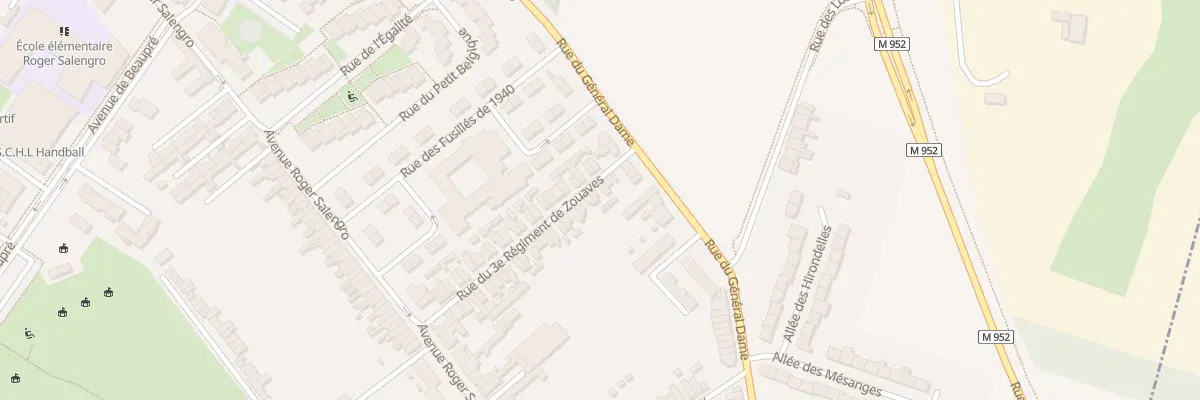 Plan du 40 Rue 3e Regiment Zouaves à Haubourdin