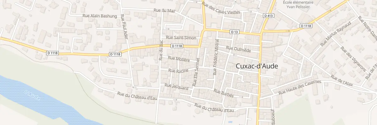 Plan du 1 Rue Molière à Cuxac-d’Aude