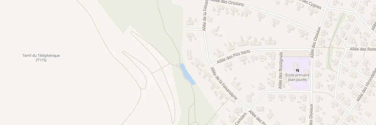 Plan du 2B All de la Faisanderie à Libercourt
