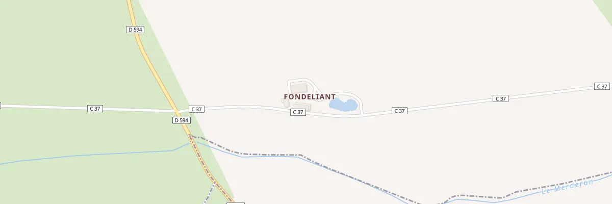 Plan du 3 Fondeliant à Château-sur-Allier