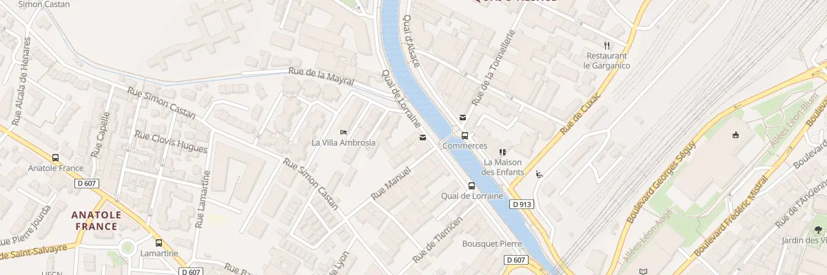 Plan du 12A Quai de Lorraine à Narbonne