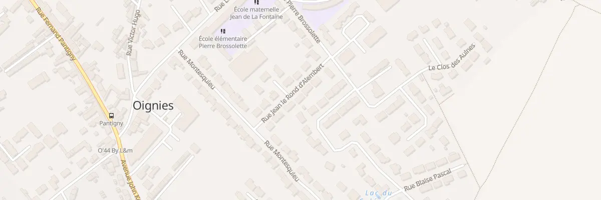 Plan du 8 Rue Jean le Rond d’Alembert à Oignies
