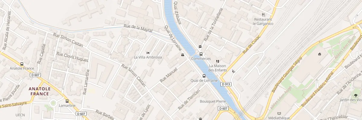 Plan du 10 Quai de Lorraine à Narbonne