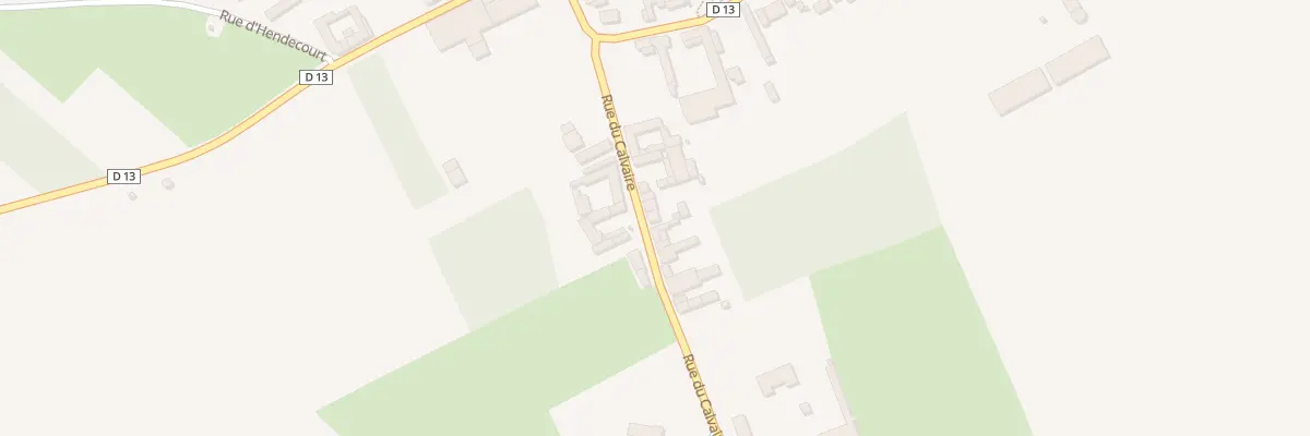 Plan du 12 Rue du Calvaire à Cagnicourt