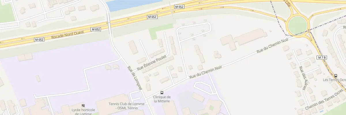 Plan du 18 Rue Etienne Poulet à Lille