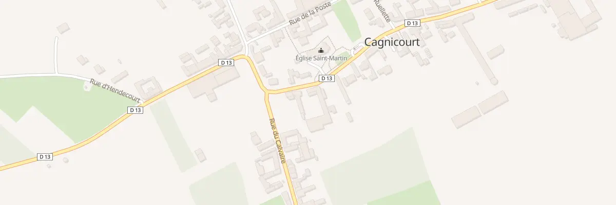 Plan du 3 Rue du Général de Gaulle à Cagnicourt
