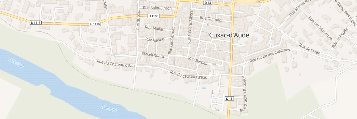 Plan du 25 Rue Barbés à Cuxac-d’Aude