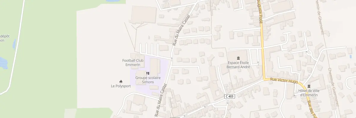 Plan du 1 Rue Eugène Lejeune à Emmerin