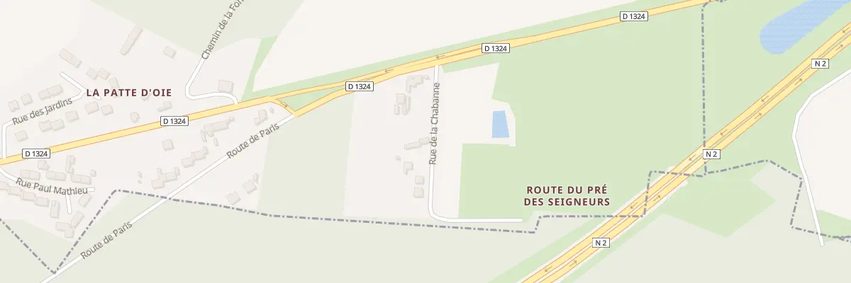 Plan du 3 Rte de Paris à Vaumoise