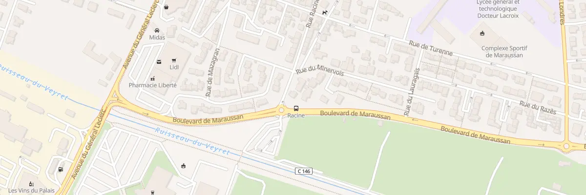 Plan du 53 Rue Racine à Narbonne